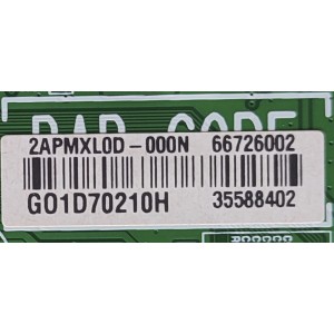 MAIN PARA TV LG / NUMERO DE PARTE EBR35588402 / EAX69789831(1.0) / 66726002	